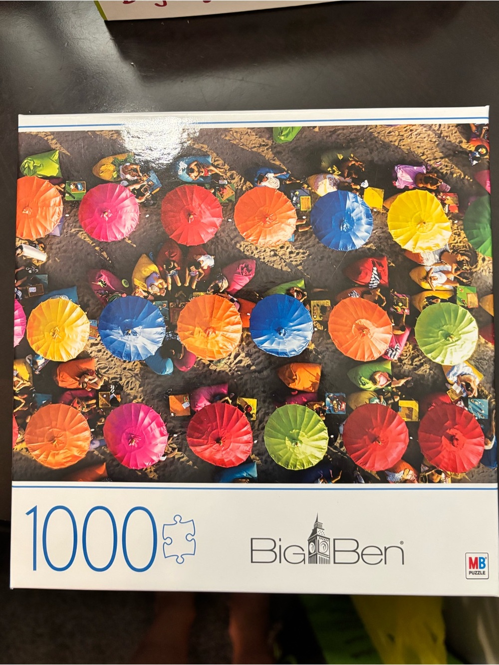 Big Ben 1000-Piece Jigsaw Puzzle - Colorful Beach Umbrellas
